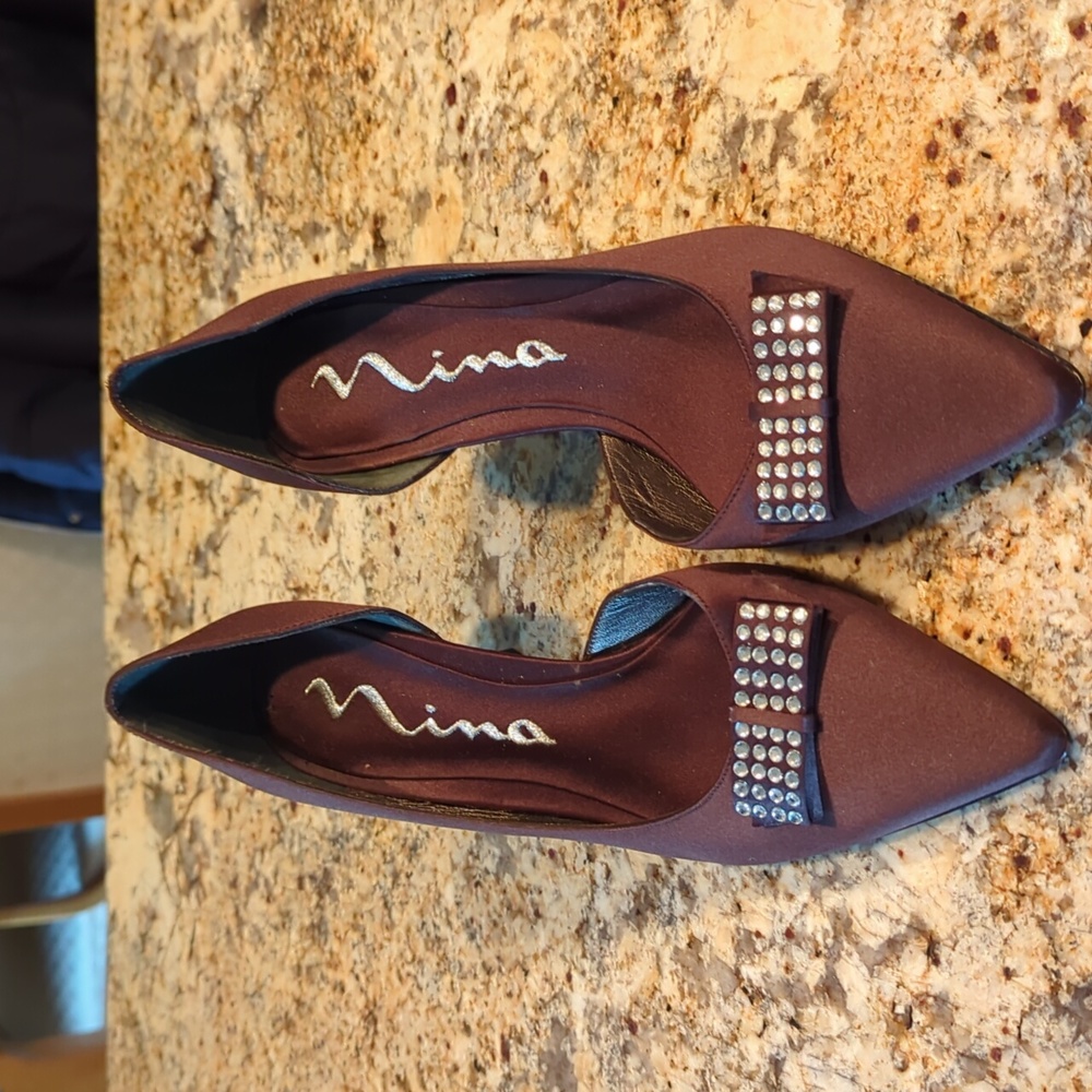 Brown formal shoes size 10m